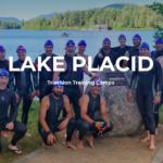 Group at Lake Placid triathlon training camp.